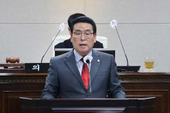 제302회 홍성군의회 임시회, 장재석 의원 5분 자유 발언